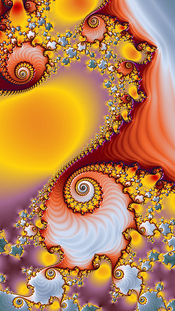 Vertical Fractal Background for Smart - Yellow and Red, yellow, red, pattern, psychedelic, trippy, Abstract, fractal HD phone wallpaper