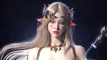 Fantasy masterpiece, Digital artistry, Elven grace, Captivating details HD wallpaper