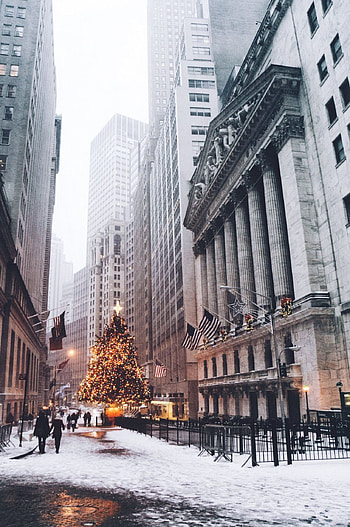 Wall Street, New York Christmas HD phone wallpaper
