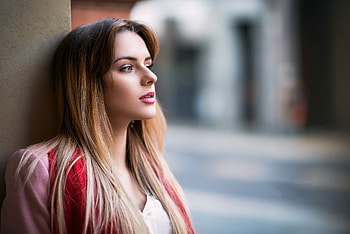 Beautiful Eyes Girl Looking Away, girls, model, depth-of-field HD wallpaper