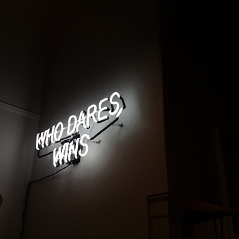 Words, Wall, Neon, Bw, Chb, Inscription, Text, Motivation HD phone wallpaper