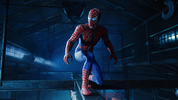 Spiderman In The Warehouse, spiderman-ps4, spiderman, superheroes, games, 2018-games, ps-games HD wallpaper