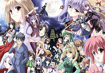 Anime, colorful, crossovers, other, characters, girl, guy, male, female HD wallpaper