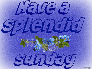SPLENDID SUNDAY, SUNDAY, SPLENDID, CREATION, COMMENT HD wallpaper