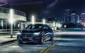 2021, Lamborghini Urus, , front view, exterior, new black Urus, Italian car, Lamborghini HD wallpaper