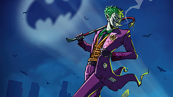 Joker Take Over Gotham City, joker, superheroes, artwork, artist, artstation HD wallpaper