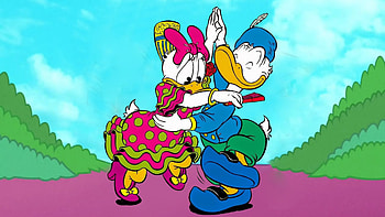 Daisy Duck, Romantic couple, Eyecandy, XFCE HD wallpaper