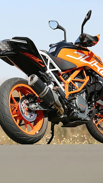 Ktm Duke 390, Bike, KTM, Standing HD phone wallpaper