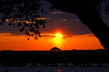 Corolla, NC Bay Side, corolla, outerbanks, sunset HD wallpaper