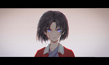 Artwork, anime girl, Shiki Ryougi, Type-moon HD wallpaper
