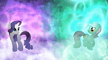 ... Lyra and Rarity - Unicorn Unity of Magic by Jamey4 HD wallpaper