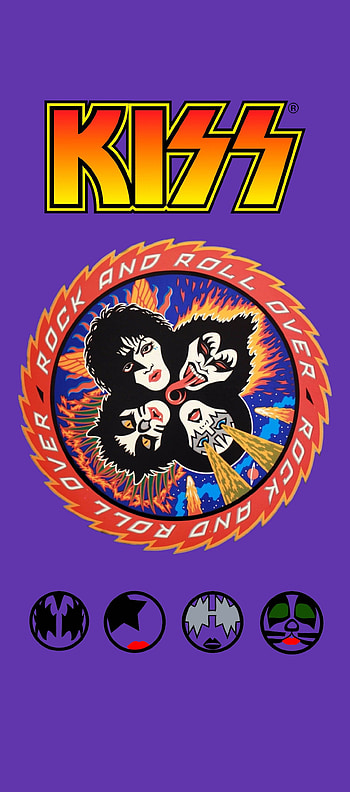 KISS, genesimmons, petercriss, albumart, acefrehley, band, paulstanley, rockandrollover HD phone wallpaper