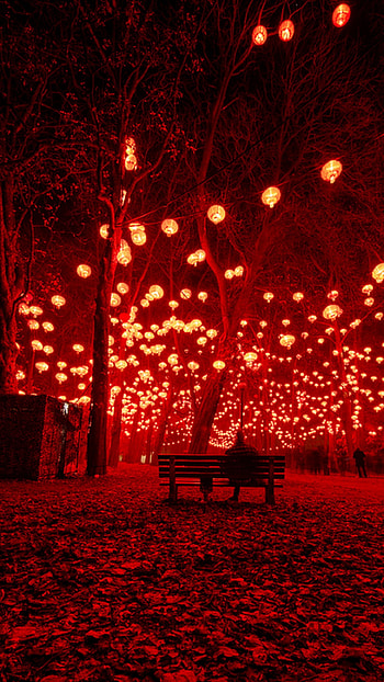 Red Aesthetic, Red Lightings HD phone wallpaper