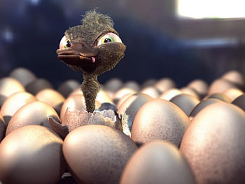 What U Lookin At, ducks, abstract, 3d, art, animals, eggs HD wallpaper