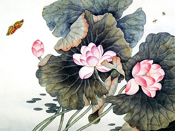 flower painting, art, painting, flower HD wallpaper