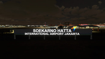 Soekarno-Hatta International Airport, Binersim scenery, Flight simulation, Scenery designer HD wallpaper