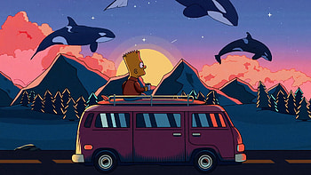 Bart Simpson, Lisa Simpson The Simpsons HD wallpaper