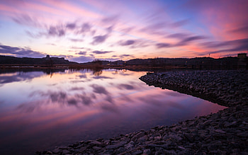 Twilight Reflections 2, twilight, reflections, nature HD wallpaper