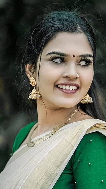 Archana anila, model, saree beauty HD phone wallpaper