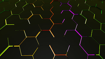 Glowing Hexagon , abstract, hexagon, artist, artwork, digital-art HD wallpaper