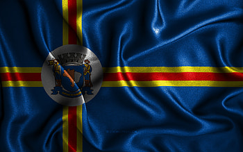 Santana de Parnaiba flag, , silk wavy flags, brazilian cities, Day of Santana de Parnaiba, Flag of Santana de Parnaiba, fabric flags, 3D art, Santana de Parnaiba, cities of Brazil, Santana de Parnaiba 3D flag HD wallpaper