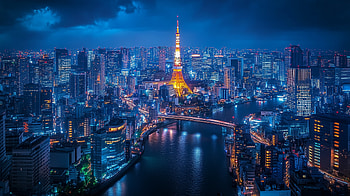 : Tokyo Cityscape at Night, Tokyo, Japan, cityscape HD wallpaper