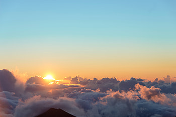 Nature, Sky, Sun, Clouds, Dawn, Height HD wallpaper