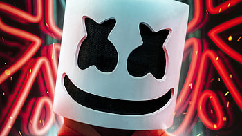 Marshmello Orange Hoodie , marshmello, music, hoodie HD wallpaper