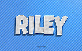 Riley, blue lines background, with names, Riley name, male names, Riley greeting card, line art, with Riley name HD wallpaper