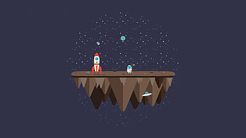 Astronaut Rocket Minimalism , astronaut, artist, artwork, digital-art, minimalism, minimalist HD wallpaper