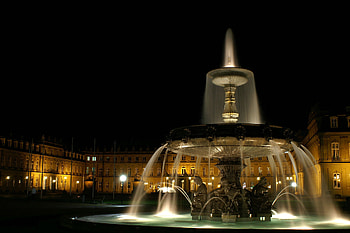 Building, Germany, , Fountain, Architecture, Light, Pool, Splash, Water HD wallpaper