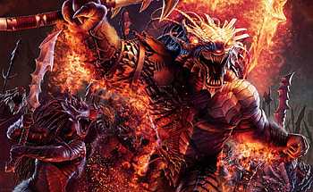 Creature, fight, sword, craeture, battle HD wallpaper