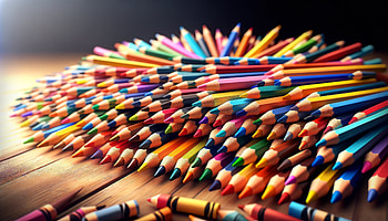 Vibrant Colored Pencil Array, colors, pencil HD wallpaper