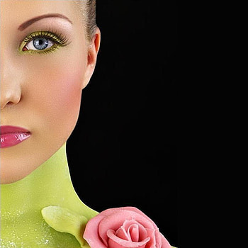 Rose, roses, make up, women, girls, flowers, people HD wallpaper