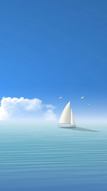 Clean, Sea, Sky HD phone wallpaper
