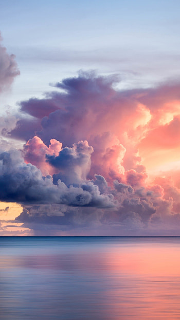 Fluffy white clouds, Natural beauty, Sky's canvas, Nature's artwork HD phone wallpaper