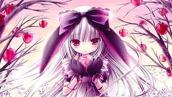 Anime Girl Holding Heart In Hand , anime-girl, anime, heart, pink, digital-art, artist, artwork HD wallpaper