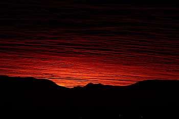 Nature, Sunset, Sky, Mountains, Vertex, Silhouette, Tops HD wallpaper