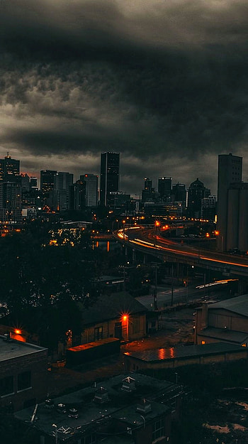 City, atardecer, atmosphere, cloud, ciudad, édifice, édifices, edificio, edificios HD phone wallpaper