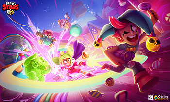 Brawl Stars - Season 16 Loading Screen: Candyland, video game, Brawl Stars HD wallpaper