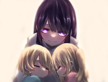 Oshi no Ko - Hoshino Sisters (Ai, Ruby & Aquamarine), Ruby Hoshino, Ai Hoshino, Aquamarine Hoshino, Anime, Oshi no Ko HD wallpaper