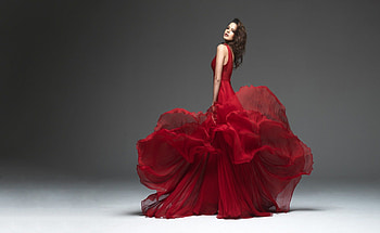 Red Girl, model, natasha, red, passion, girl, happyness HD wallpaper