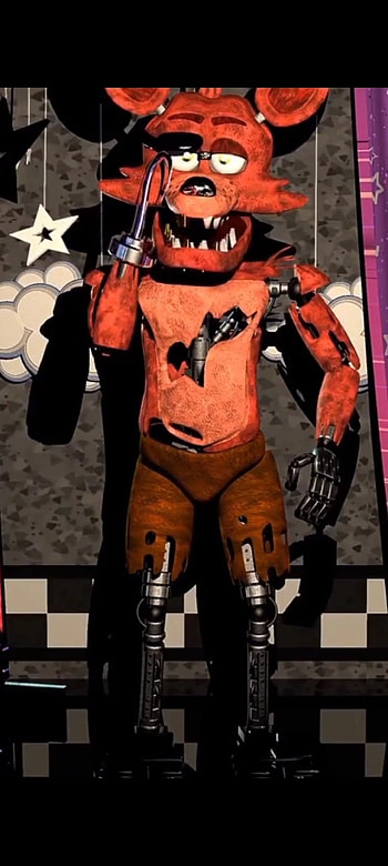 Foxy, orange, art, FNaF HD phone wallpaper