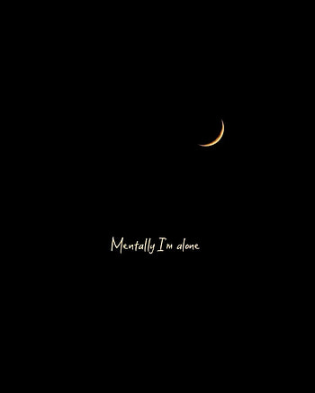Alone, sky, crescent HD phone wallpaper
