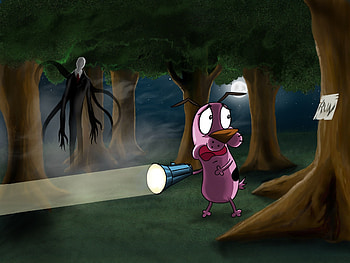 Can Courage outrun Slender Man by jose144 on DeviantArt HD wallpaper