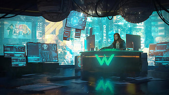Netrunner Hacker , hacker, artist, artwork, digital-art, deviantart HD wallpaper