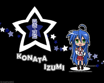 Chibi Konata Izumi, chibi, lucky star, anime, konata izumi HD wallpaper