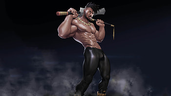 Erik Killmonger Black Panther, black-panther, superheroes, deviantart HD wallpaper