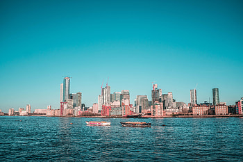 Cities, Water, Boats, City, Building, Shore, Bank HD wallpaper