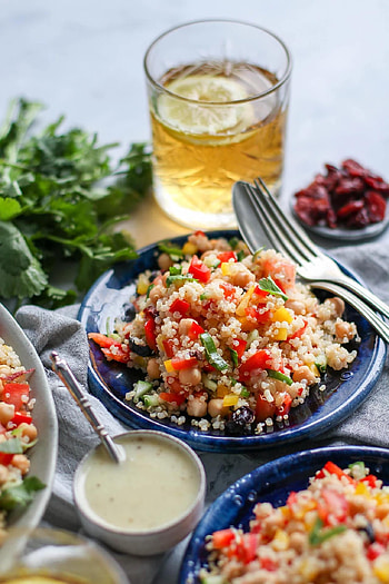 Pick up limes, Quinoa salad, Roasted garlic dressing HD phone wallpaper